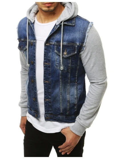 Pánska džínsová bunda modrá TX3293