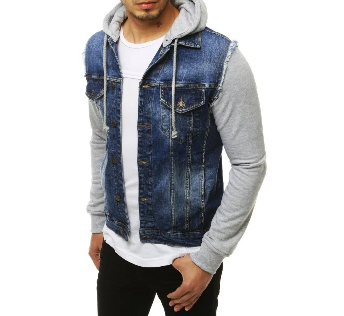 Pánska džínsová bunda modrá TX3293