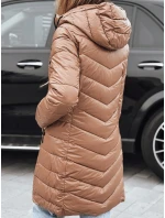 Dámská zimní dlouhá prošívaná bunda velbloudí barvy Dstreet model 22182497 - FashionStreet Dámská zimní dlouhá prošívaná bunda velbloudí barvy Dstreet model 22182497 - FashionStreet