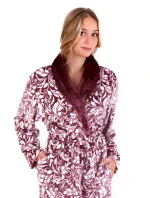 Dámsky župan Flora 2556 4803 mauve wine - Vestis Dámsky župan Flora 2556 4803 mauve wine - Vestis