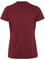 Craft Teamwear Squad Go Jersey Solid W Dámske športové tričko s výstrihom do V 82.5566 bordová
