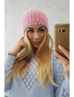 Dámska čiapka Cina K259 tmavo ružová