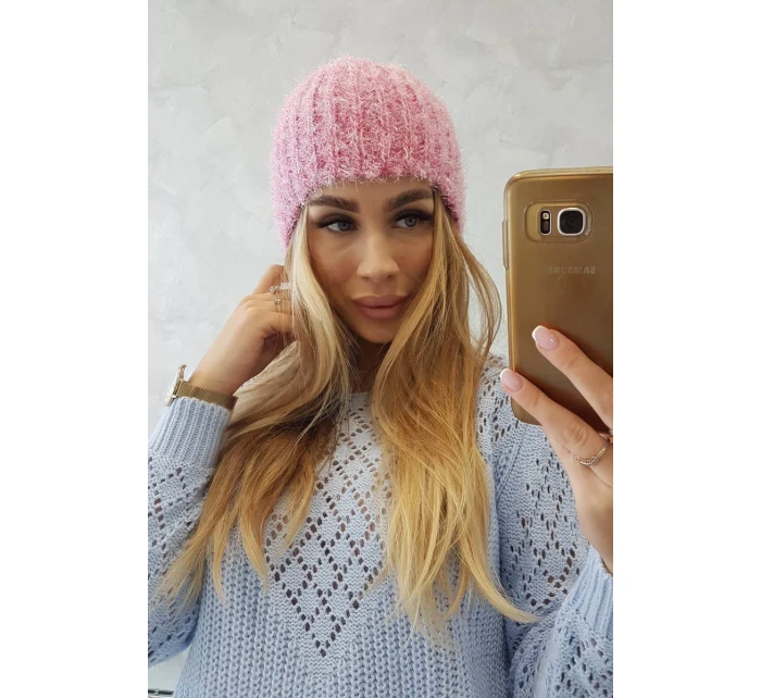 Dámska čiapka Cina K259 tmavo ružová