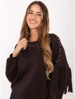 Bluza IT BL model 21421338 ciemny brązowy - FPrice Bluza IT BL model 21421338 ciemny brązowy - FPrice