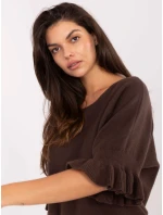 Sweter IT SW model 21302567 ciemny brązowy - FPrice