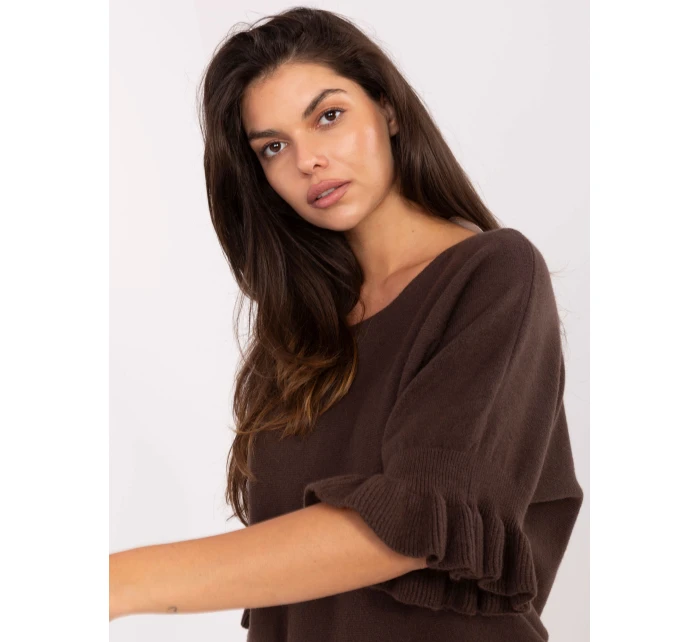 Sweter IT SW model 21302567 ciemny brązowy - FPrice