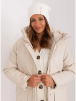 Czapka JK CZ 13 model 18975346 ecru - FPrice