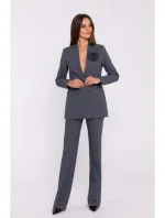 model 20502954 Květinové sako šedé - STYLOVE model 20502954 Květinové sako šedé - STYLOVE