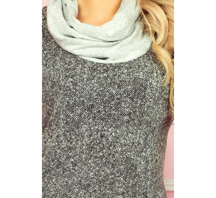 Dámske športové šaty bavlnené GOLF s rolákom krátke sivé - Šedá - Numoco Dámske športové šaty bavlnené GOLF s rolákom krátke sivé - Šedá - Numoco