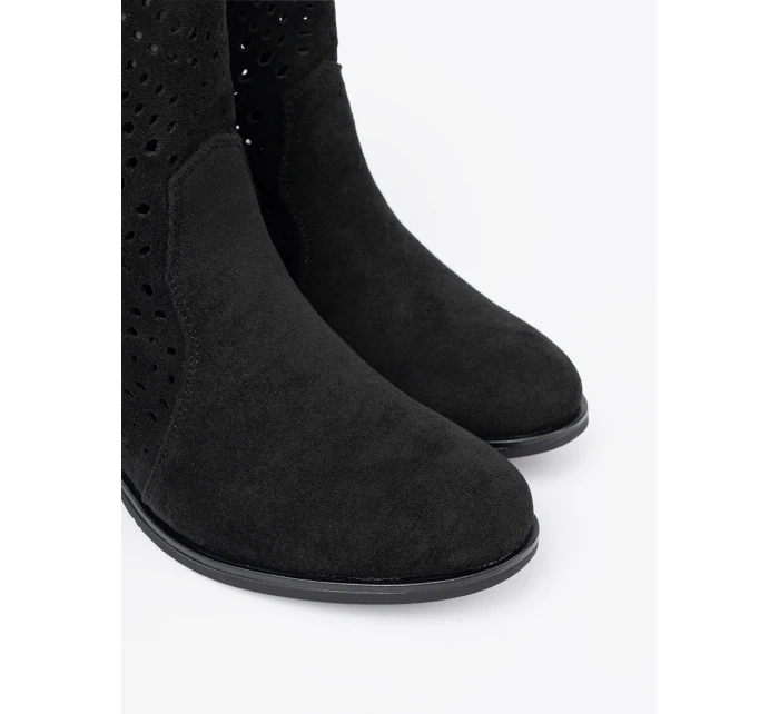 Vynikajúce dámske členkové topánky čierne bez podpätku Vynikajúce dámske členkové topánky čierne bez podpätku