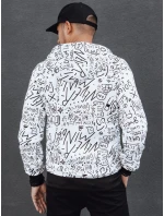 Pánská mikina s kapucí na zip bílá Dstreet model 21978990 - FashionStreet