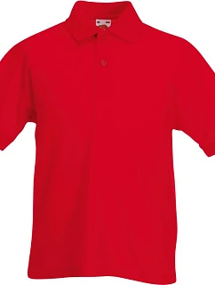 Fruit of the Loom Kids 65/35 Polo Detské piqué polo 16.3417 červené