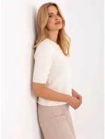 Sweter PM SW PM model 21308076 jasny beżowy - FPrice Sweter PM SW PM model 21308076 jasny beżowy - FPrice
