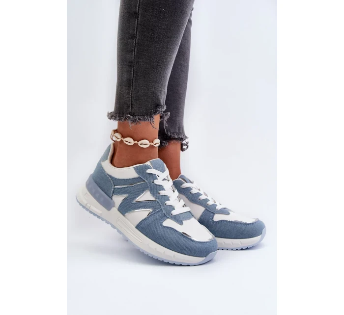 Dámske džínsové tenisky z ekokože, modré Kaimans Dámske džínsové tenisky z ekokože, modré Kaimans