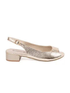 Módne dámske sandále zlaté Obcas