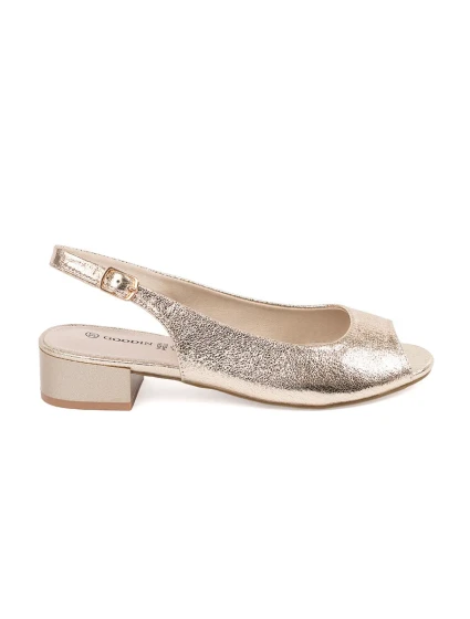 Módne dámske sandále zlaté Obcas Módne dámske sandále zlaté Obcas