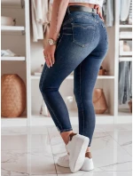 Dámske úzke džínsy s opaskom SKINNYJUP modré FashionStreet UY2223 Dámske úzke džínsy s opaskom SKINNYJUP modré FashionStreet UY2223