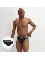 Pánske nohavičky 2 ks DIM COTTON STRECH SLIP 2x - DIM - čierne