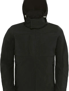 B&C Hooded Softshell /men Pánská 3-vrstvá softshellová bunda s kapucí model 22482904 black