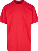 Build your Brand BY 102 Oversize tričko z hrubej bavlny 56.0102 city red