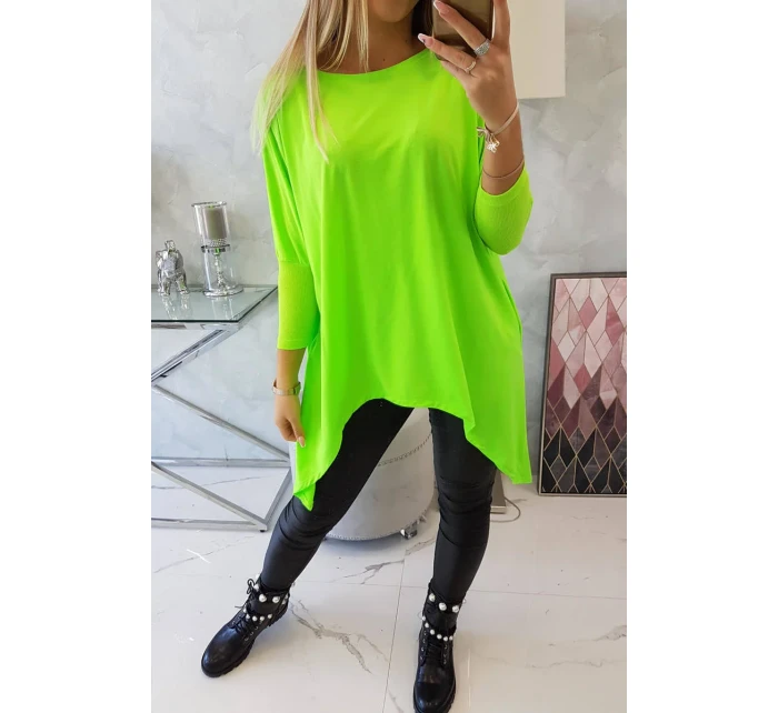 Oversize blúzka neónovo zelená Oversize blúzka neónovo zelená