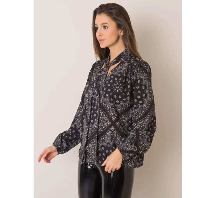 Blúzka DHJ BZ 12182 4.31P čierna a béžová