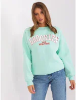 Bluza EM BL 617 model 18987587 mietowy - FPrice Bluza EM BL 617 model 18987587 mietowy - FPrice