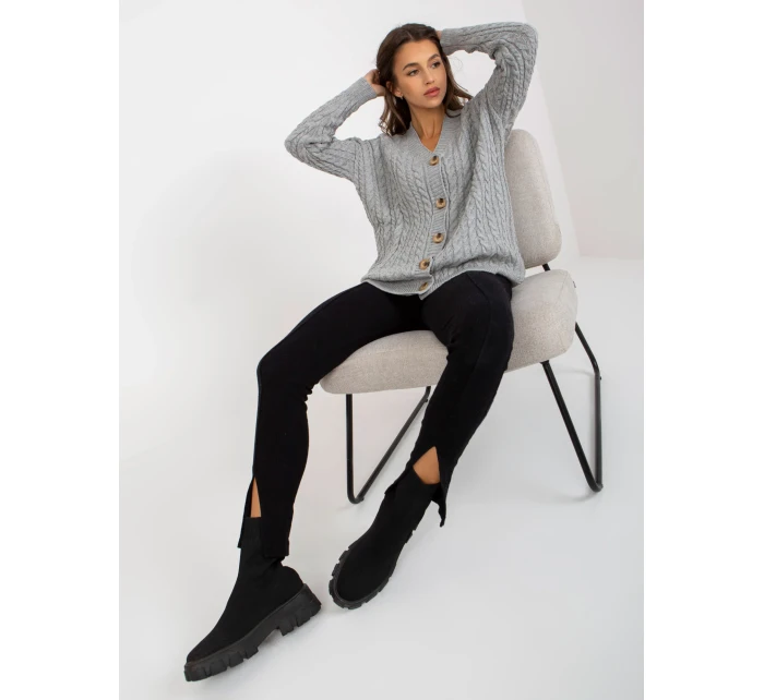 Dámsky sveter LC SW 8008 sivý