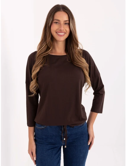 Blúzka RV BZ 4691.40P tmavohnedá