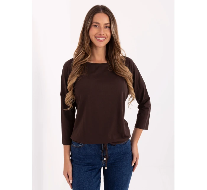 Bluzka RV BZ model 21717634 ciemny brązowy - FPrice Bluzka RV BZ model 21717634 ciemny brązowy - FPrice