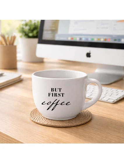 BUT FIRST COFFEE - keramický hrnek 400 ml