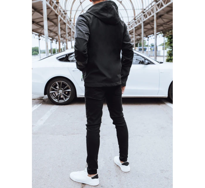 Pánská softshellová mikina s kapucí černá Dstreet model 21970309 - FashionStreet