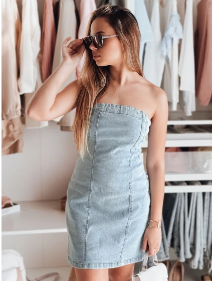 Džínsové trubicové mini šaty NETUBA modré FashionStreet EY2591