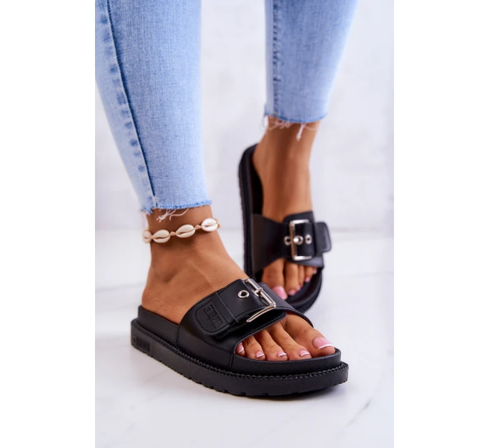 Klasyczne Klapki Damskie Big Star JJ274A307 Czarne