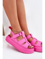 Dámské Sandály Na Platformě Fuchsie model 21696268 - Boto Dámské Sandály Na Platformě Fuchsie model 21696268 - Boto