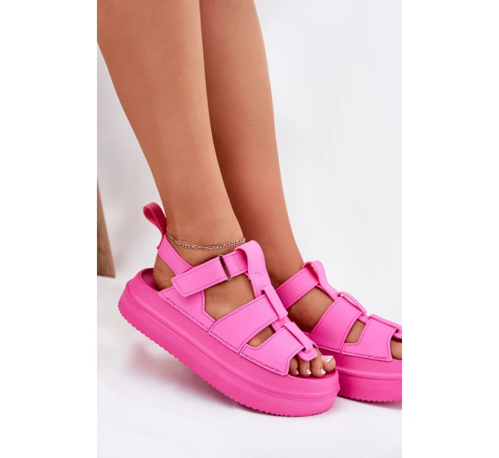 Dámské Sandály Na Platformě Fuchsie model 21696268 - Boto Dámské Sandály Na Platformě Fuchsie model 21696268 - Boto