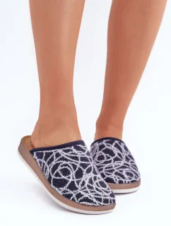 Lesklé dámske papuče Inblu CT000028 Blue