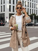 Dámska prechodná bunda parka MEROY béžová FashionStreet TY4288