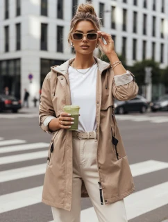 Dámska prechodná bunda parka MEROY béžová FashionStreet TY4288