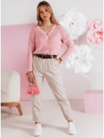 Dámske ležérne nohavice s opaskom SOFELIA moka FashionStreet UY2505