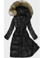 PIKOWANA DŁUGA KURTKA DAMSKA CZARNA model 21245584 - Glakate