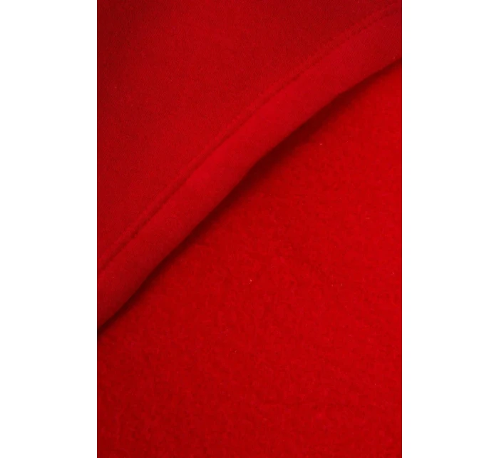 Šaty s kapucí a bočním rozparkem červené Šaty s kapucí a bočním rozparkem červené