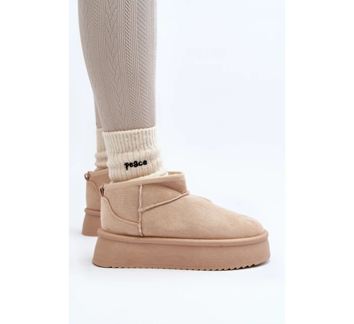 Dámské Sněhule Na Podrážce Beige model 21645981 - Boto