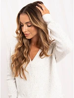 Sweter PM SW PM model 22363286 jasny szary - FPrice Sweter PM SW PM model 22363286 jasny szary - FPrice