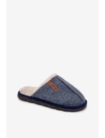Pánske kožušinové papuče - tmavomodré Darielle Pánske kožušinové papuče - tmavomodré Darielle