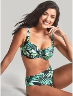 Dámske plavky Bali Midi Brief SW1646 Green Printed - Panache