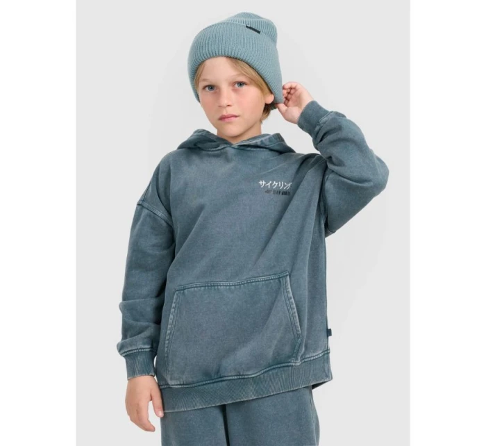 Chlapecká mikina s kapucí model 21816983 - 4F Chlapecká mikina s kapucí model 21816983 - 4F
