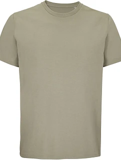 Unisexové tričko SOL'S Legend z bio bavlny s IC potlačou 25.3981, khaki