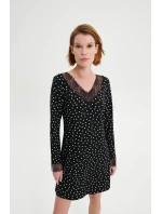 Noční košile s dlouhými rukávy model 18936304 - Vamp