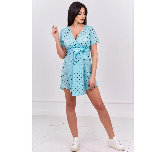 Mätové bodkované šaty